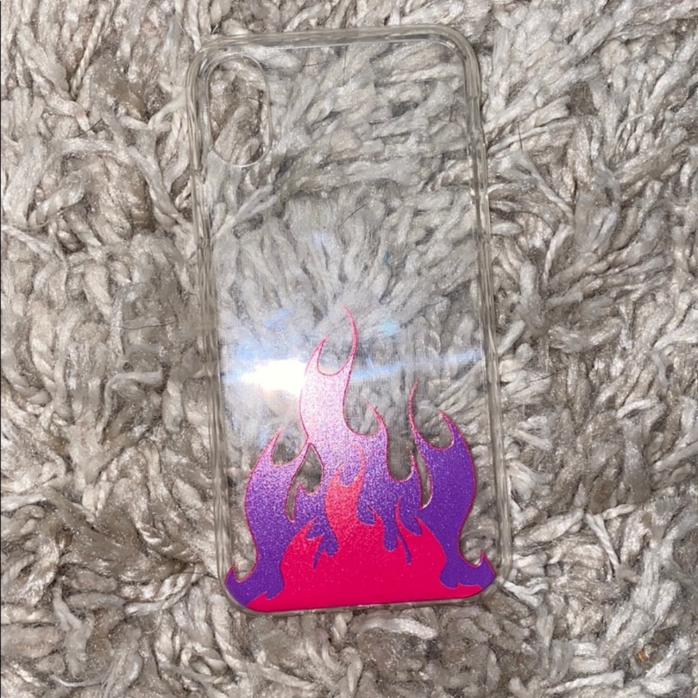 iphone x fire design phone case